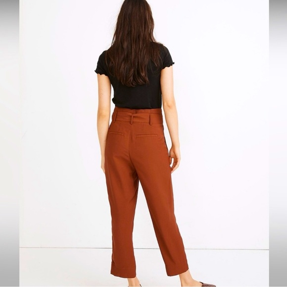 NWT Madewell Drapey Paper Bag Pants, Tie Waist, 4 - Picture 3 of 9